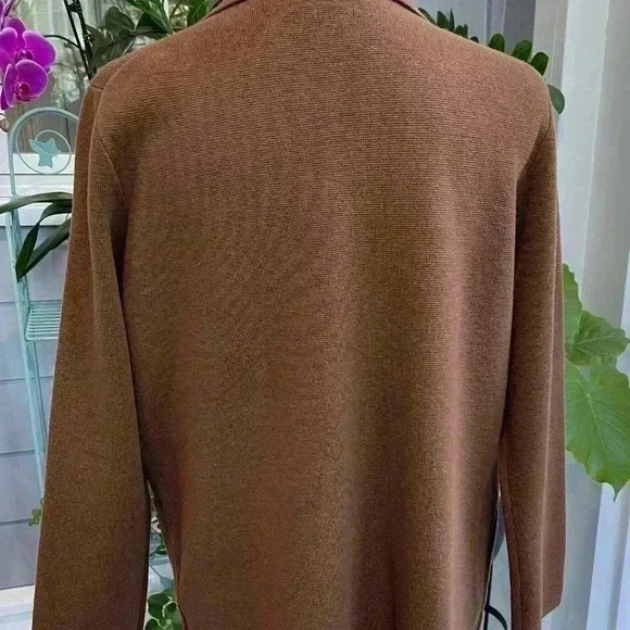 J.Crew open front cardigan with two deep pockets in a Heather brown XS loose fit - Picture 3 of 8